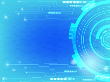 Dijital iş arka plan, vektör teknik daire ve teknoloji arka plan.