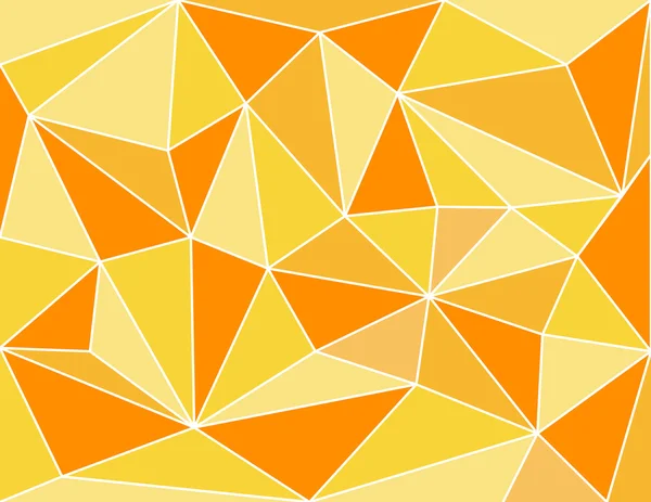 Naranja vector de estilo poli bajo, fondo naranja geométrico con polígonos triangulares . — Vector de stock