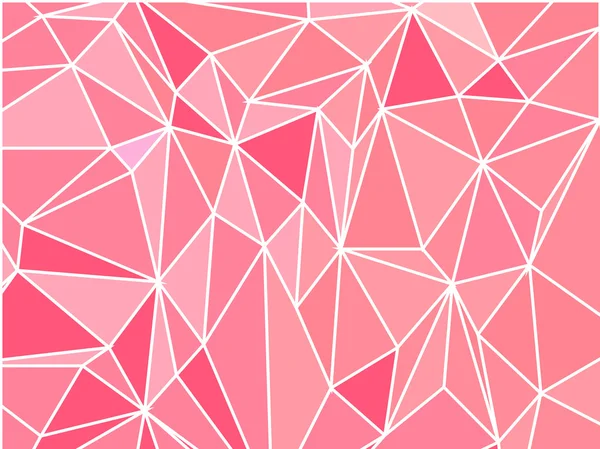 Vecteur rose low poly style, Fond géométrique avec polygones triangulaires . — Image vectorielle