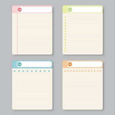 dizüstü bilgisayar, günlük, çıkartmalar ve diğer şablonlar için dizayn ögeleri. vektör, illüstrasyon.