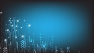 Dijital iş, vektör soyut teknoloji arka planı.