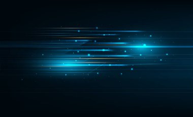 Yüksek hızlı hareket tasarımı. Yüksek teknoloji. Soyut teknoloji geçmişi. Vektör illüstrasyonu.