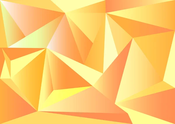 Vettore basso di stile di poli, disegno basso giallo e arancione di poli, illustrazione bassa di stile di poli, vettore basso astratto dello sfondo di poli — Vettoriale Stock