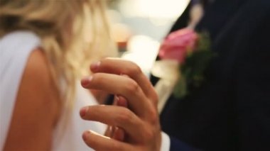 Usulca elele evlilik çift yakın çekim