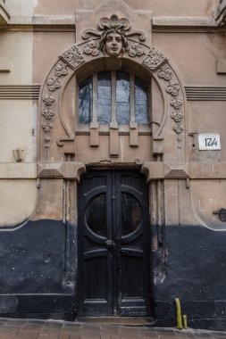 Bir Londra evin ön kapı