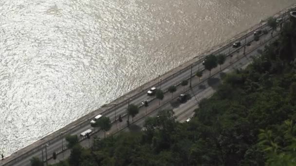 Vista aérea do movimento do carro em Budapeste, Hungria — Vídeo de Stock