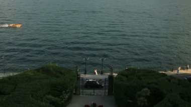 Lake Como İtalya sadece Rıhtımlar üzerinde evli