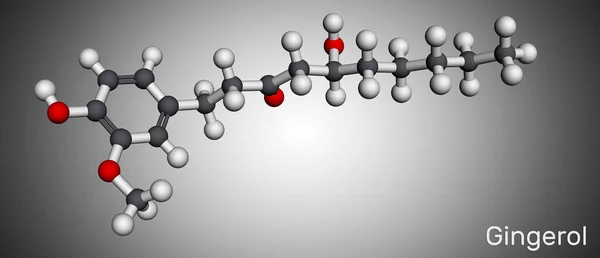 Molekuła Piernika Fenol Fitochemiczny Związek Środek Przeciwnowotworowy Znajduje Się Świeżym — Zdjęcie stockowe