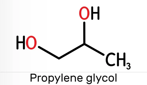 Propilenoglicol Propanodiol Propano Diol Molécula Propanodiol Humectante Anticongelante Aditivo Alimentar — Fotografia de Stock