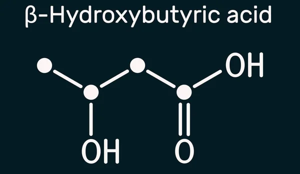 卡德韦林 五甲基二胺分子 它是由赖氨酸的细菌脱羧酸化而形成的难闻的二胺 深蓝色背景上的结构化学式 矢量说明 — 图库照片