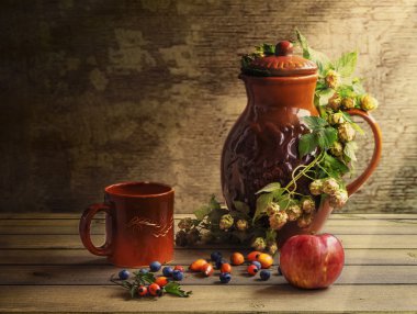 Meyveler, çilek içecek için