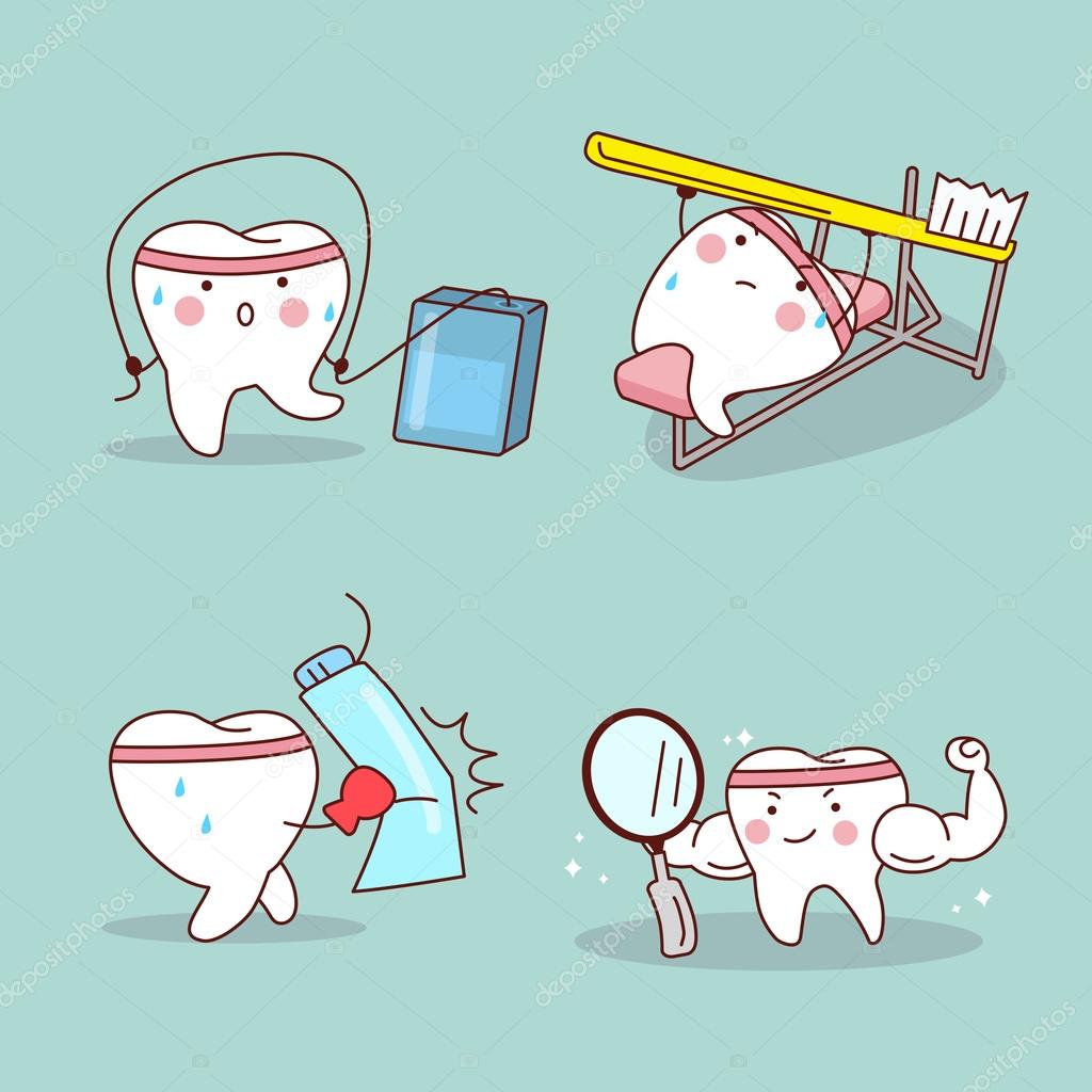 Cartoon tooth training himself Stock Vector Image by ©etoileark #115545522 Cartoon tooth training himself Stock Vector Image by ©etoileark #115545522