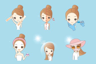 kadın deri ve kavram beyazlatmak