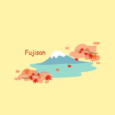 Dağ Fuji ve akçaağaç 