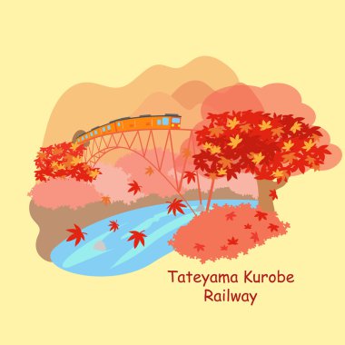  japan tateyama kurobe railway  clipart