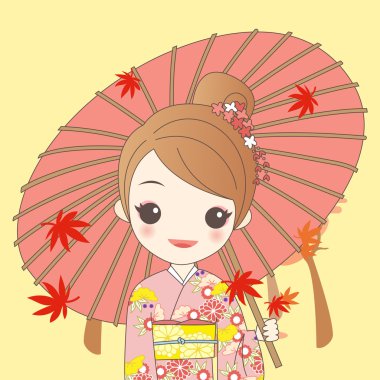 aşınma kimono Japon kız