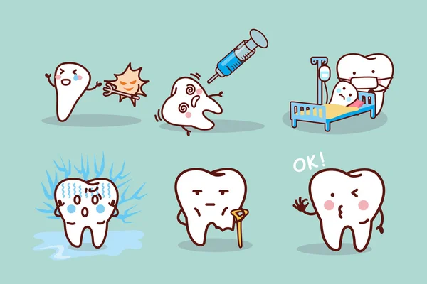 Kreskówka jamy zęba — Wektor stockowy