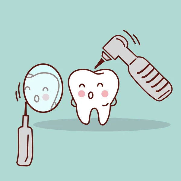 Cute cartoon tooth — Stock Photo, Image