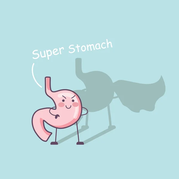 Super zdraví žaludku — Stockový vektor