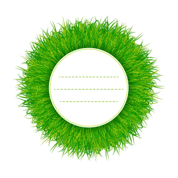 Verde hierba banner vector — Vector de stock