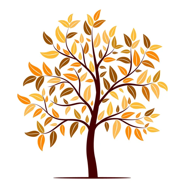 Otoño vector árbol — Vector de stock