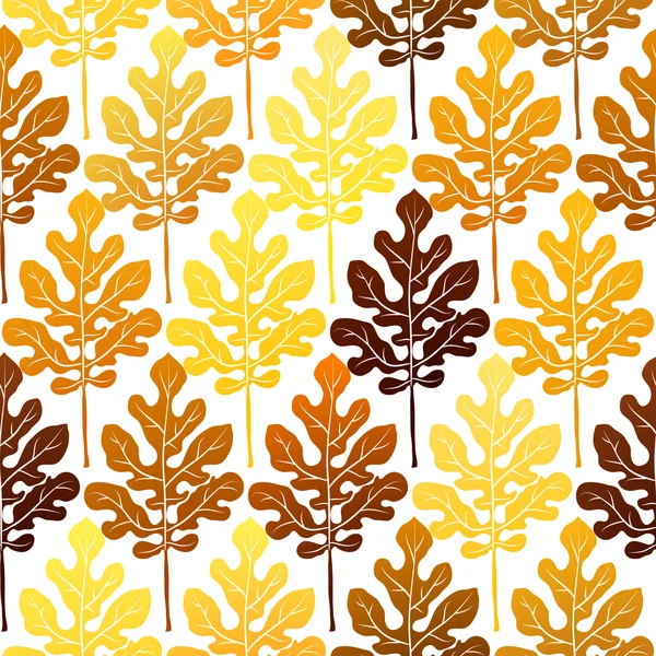 Осенние листья бесшовного векторного фона — стоковый вектор