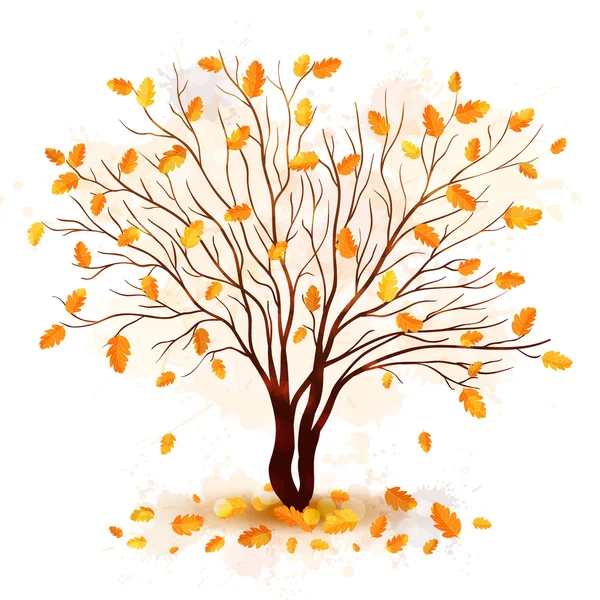 Herbst Baum Vektor Hintergrund — Stockvektor
