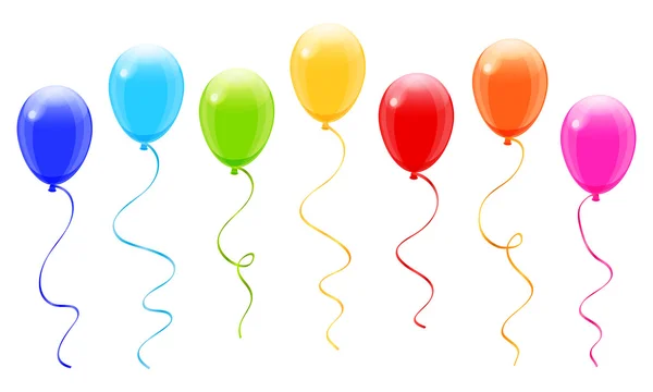 Colorful balloons vector — Stock Vector