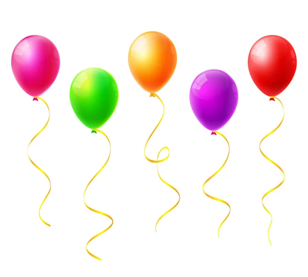 Colorful balloons vector — Stock Vector