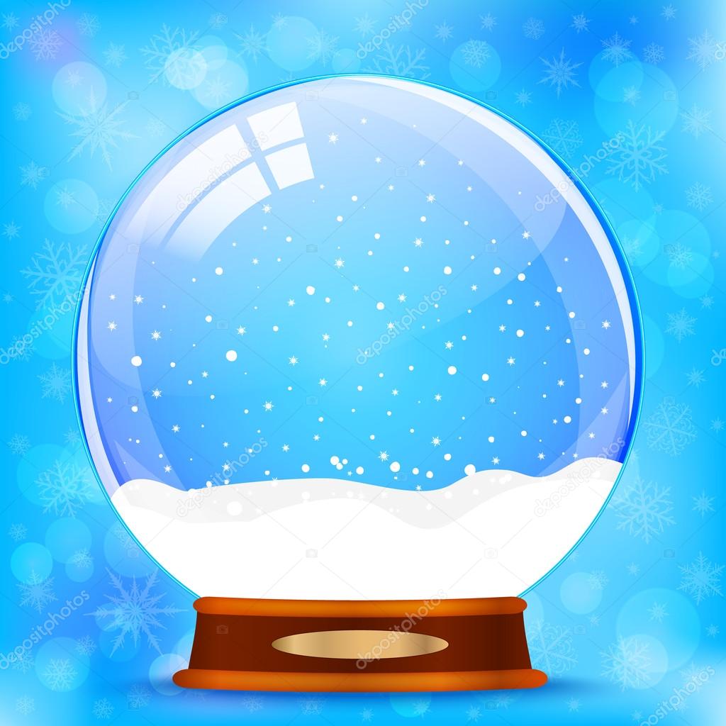 snow globe vector