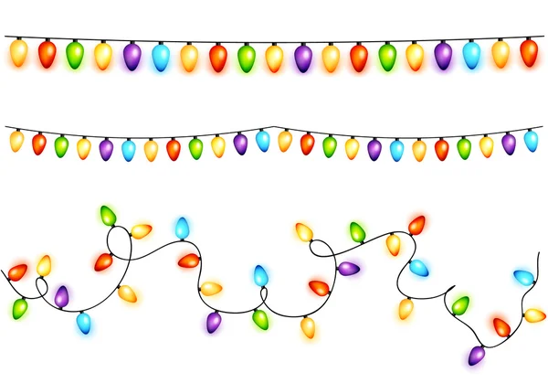 Renkli Noel ampuller kümesi