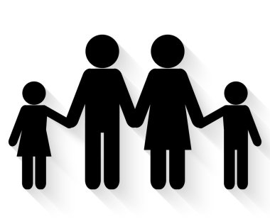 Aile simge vektör