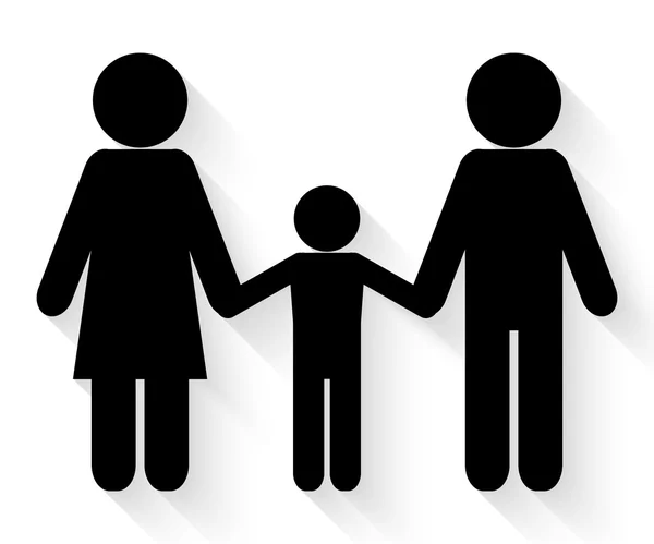 Familie pictogram vector — Stockvector