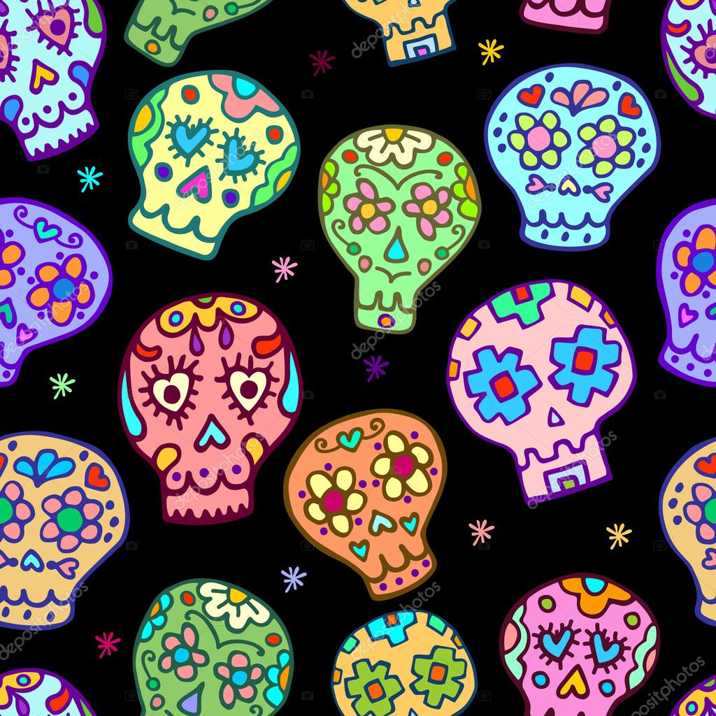 Sugar Sculls Doodle Cute Seamless Pattern Background Texture Textile Stock Vector C Dinaraenamel Gmail Com Sugar Sculls Doodle Cute Seamless Pattern Background Texture Textile Stock Vector C Dinaraenamel Gmail Com