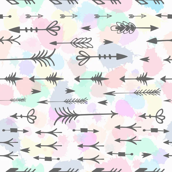Stammespfeile Boho nahtlose Muster. ethnisch geometrischer Druck. Hintergrund Textur. Stoff, Stoffdesign, Tapete, Verpackung — Stockvektor