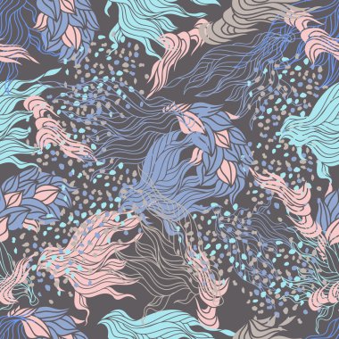 Güzel renkli soyut seamless modeli. Arka plan, doku, tekstil, kumaş