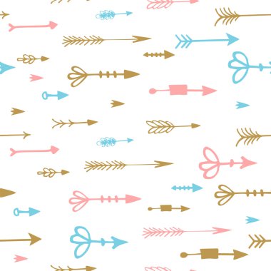 Kabile okları boho seamless modeli. Etnik geometrik Yazdır. Arka plan doku. Kumaş, kumaş tasarım, duvar kağıdı, kaydırma