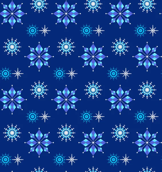 Fond vectoriel flocons de neige — Image vectorielle