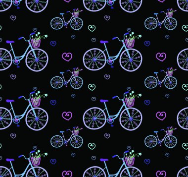 Şirin Bisiklet vektör arka plan
