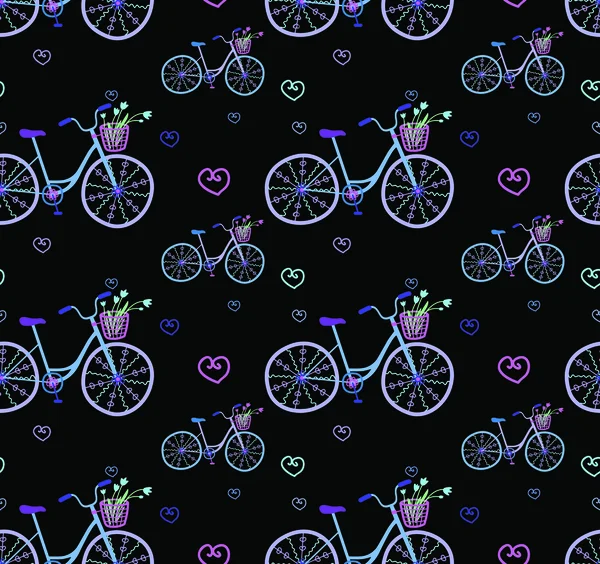 Leuke fiets vector achtergrond — Stockvector