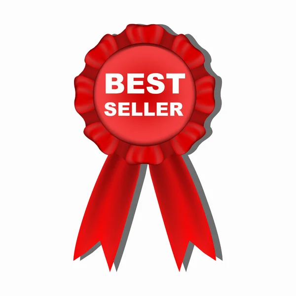 Vektorové označení nejlepší prodejce — Stockový vektor