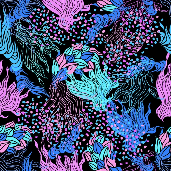 かわいい美しい抽象的なシームレス パターン — ストックベクタ