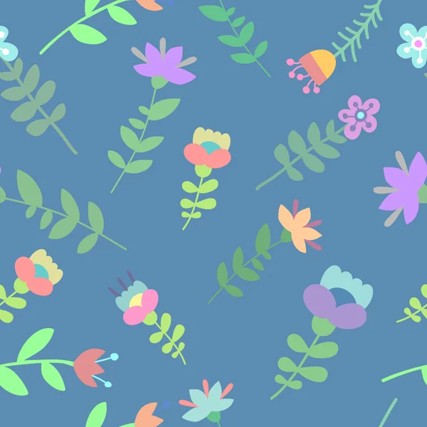 Cute beautiful floral seamless pattern — Stock Vector