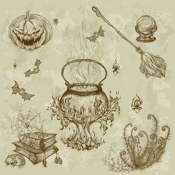 Illustrazione per Halloween — Vettoriale Stock