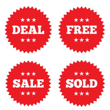Kırmızı satış rozet