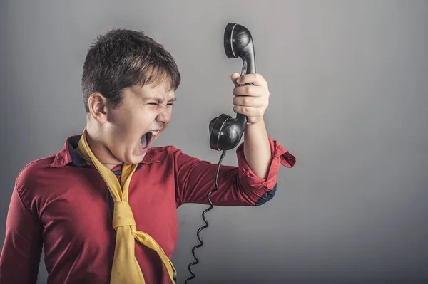 The kid screaming — Stock Photo, Image