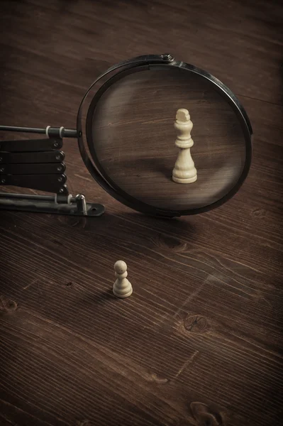 Σκάκι μάχη έννοια — Φωτογραφία Αρχείου