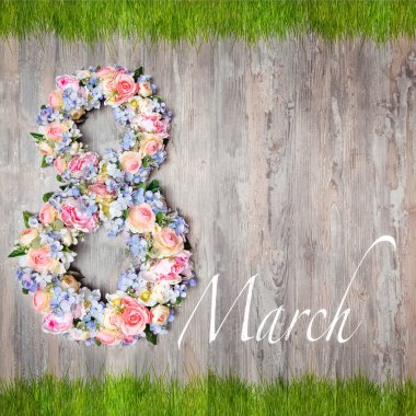 Dünya mutlu kadınlar günü - 8 Mart tatil arka plan