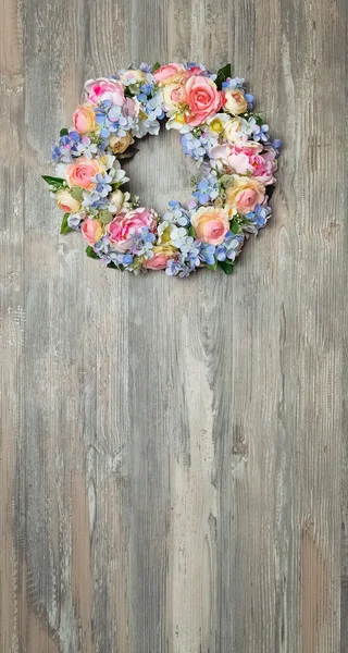 spring flower wreath