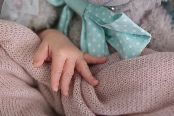 Νεογέννητο μωρό χέρια — Φωτογραφία Αρχείου